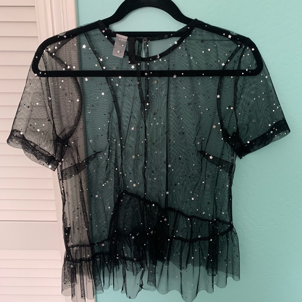 Sparkly H&M mesh top